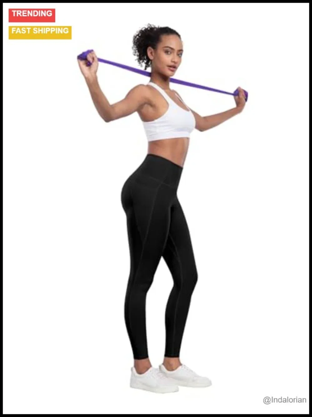 6 Pack High Waisted Tummy Control Leggings with Pockets Yoga Pants